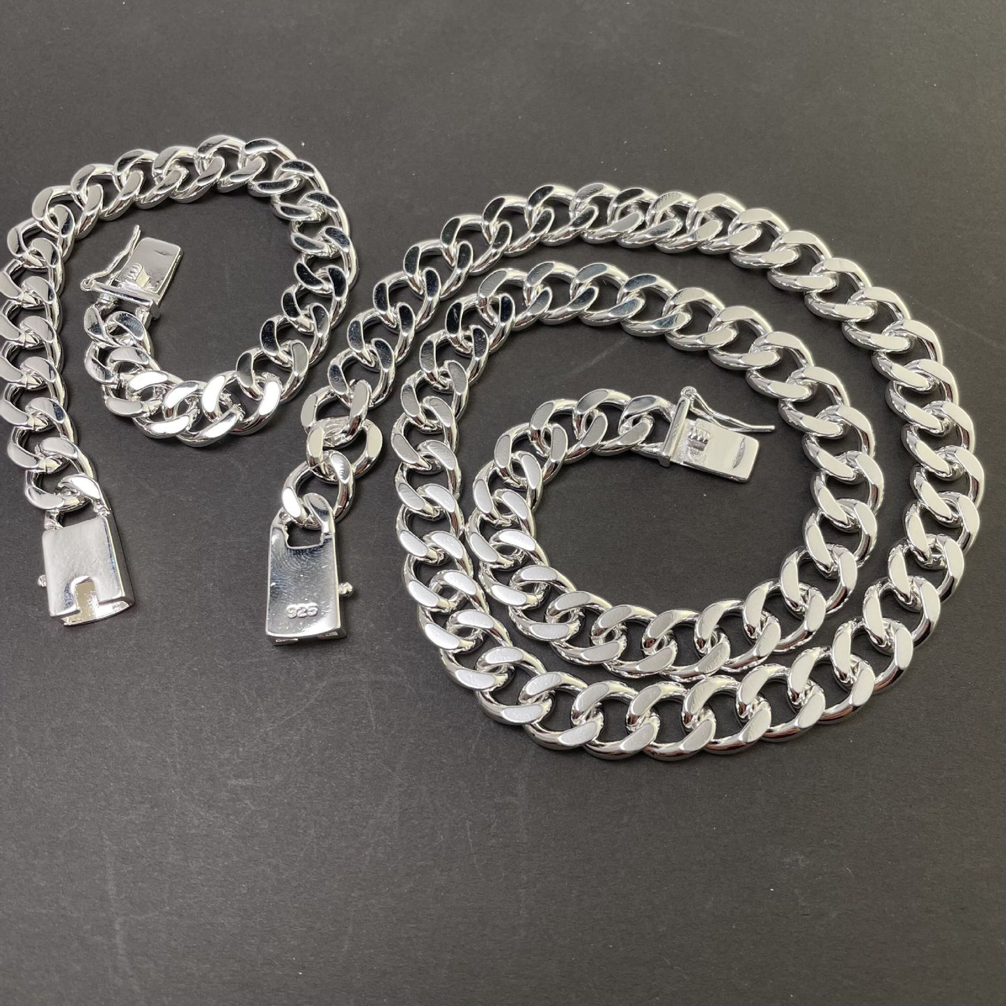 Popular Glamorous Electroplated Sier Square Buckle Jewelry Set