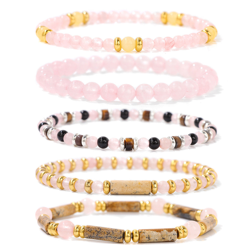 Stone Beaded Summer Fresh Elegant Graduation Bracelets