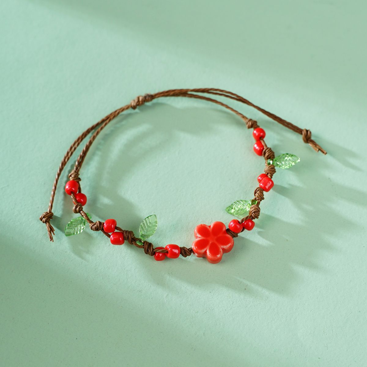 Braided Rope Clover Carrying Strap Artistic Scenic Bracelet