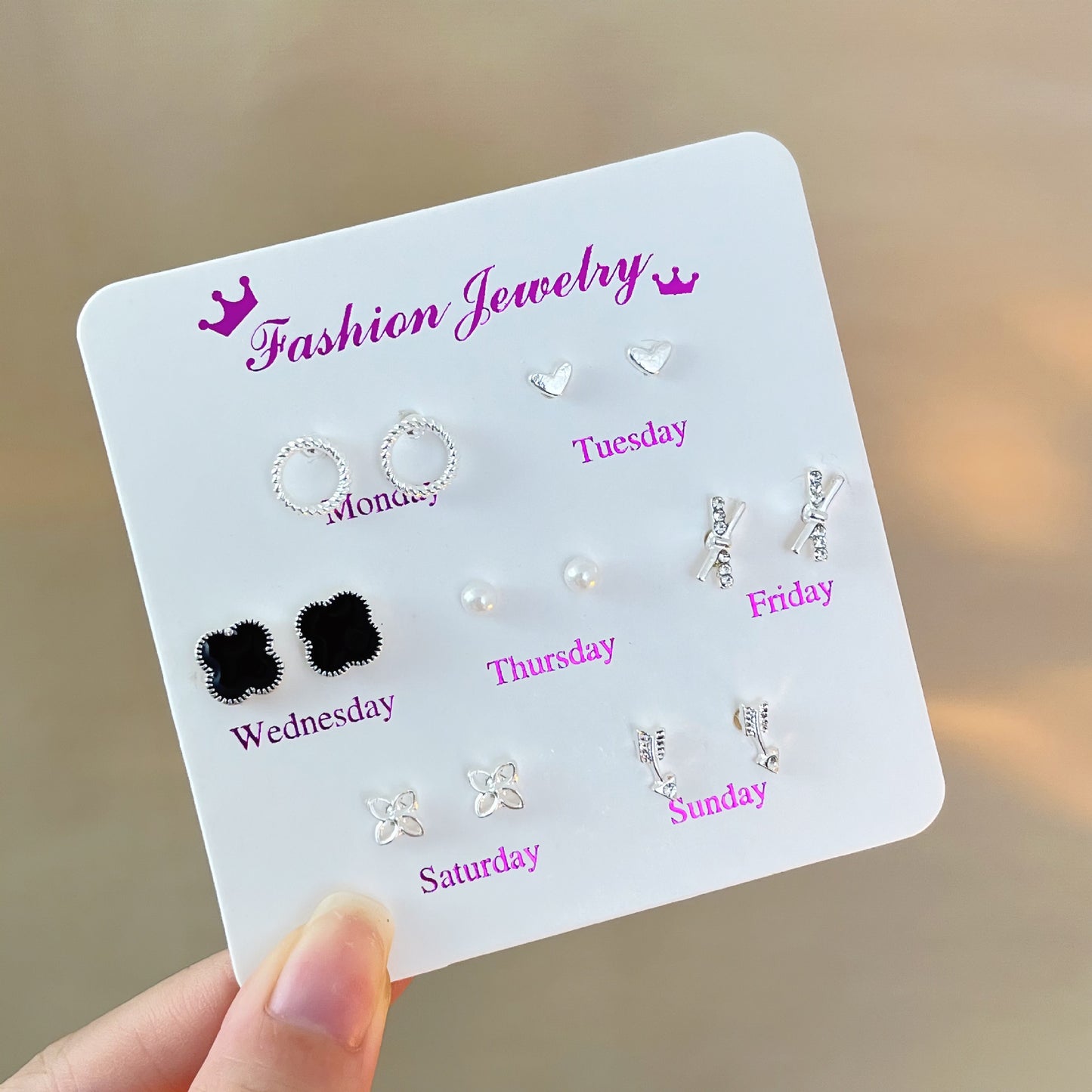 Female Korean Style Simple Compact Cute Earrings