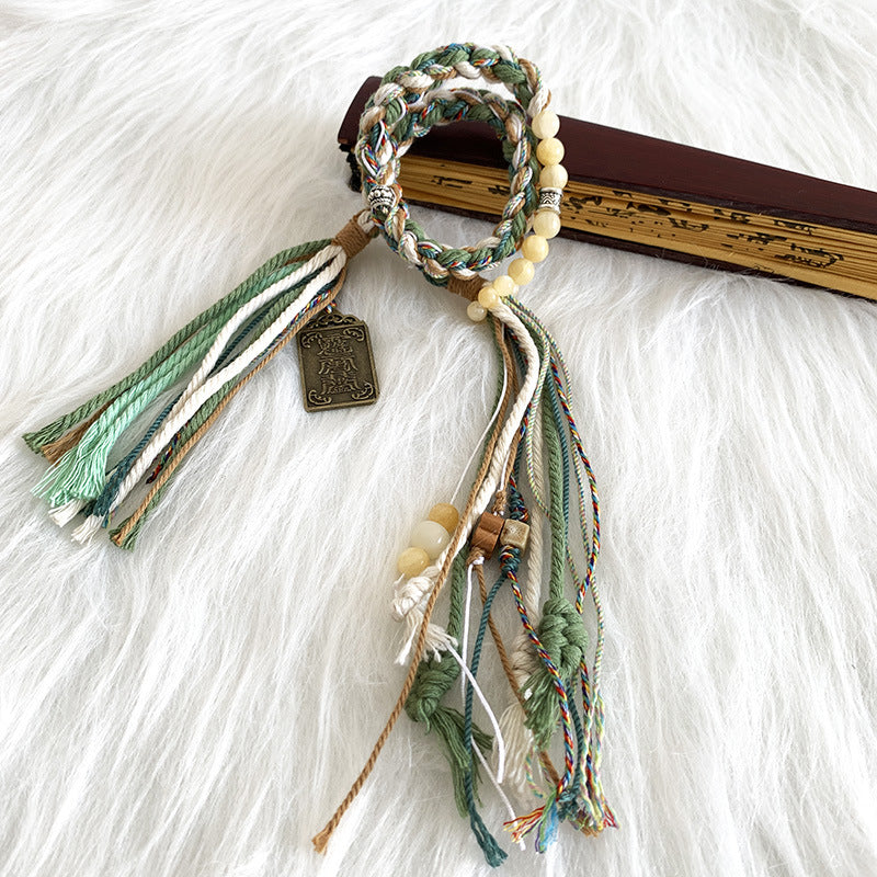 Style Tibetan Li Ancient Tassel Handmade Bracelets