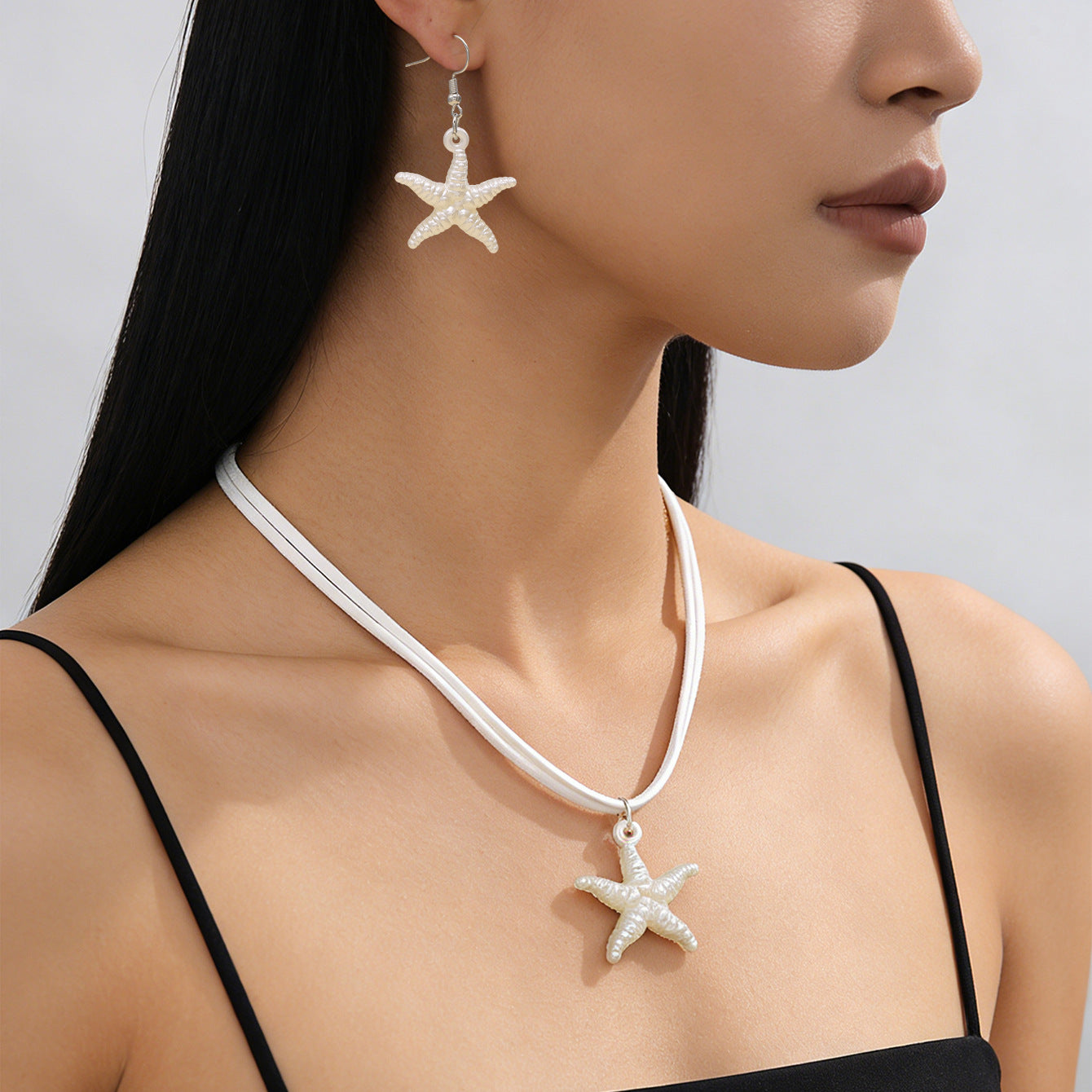 Women's Elegant Geometric Ear Fashion Chain Like Flat Jewelry Set