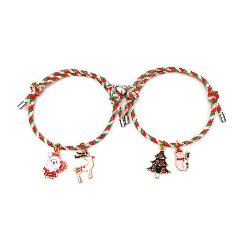 Christmas Gift Cartoon Eve Girlfriends Couple Bracelets