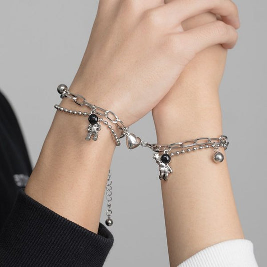 Sky Man Double Layer Chain Couple Bracelets