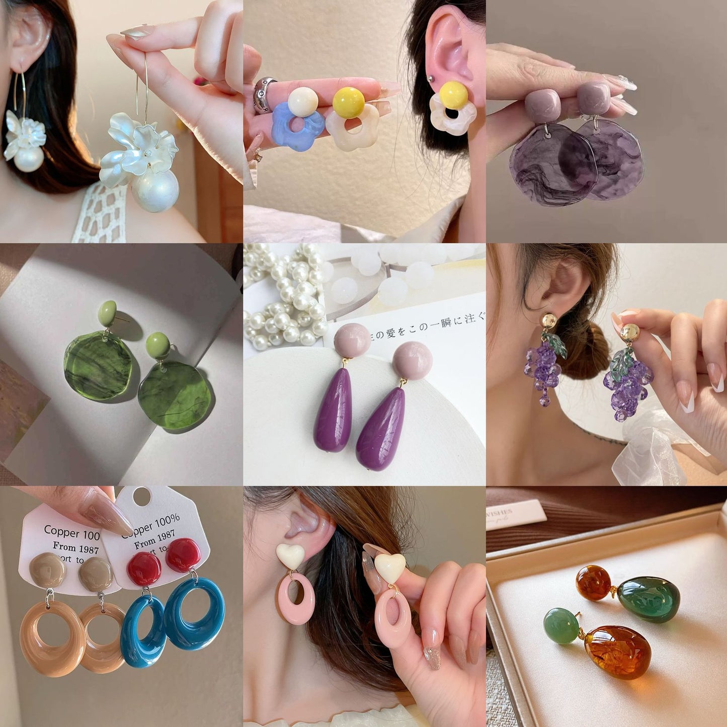French Romantic Light Luxury Simplicity Petal Earrings