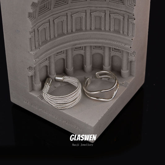 Simple Adjustable Exquisite Open Female Niche Design Rings