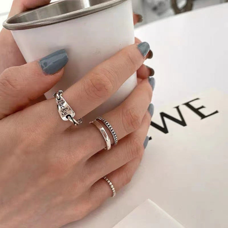 Female Fashion Personalized Niche Design Open Rings