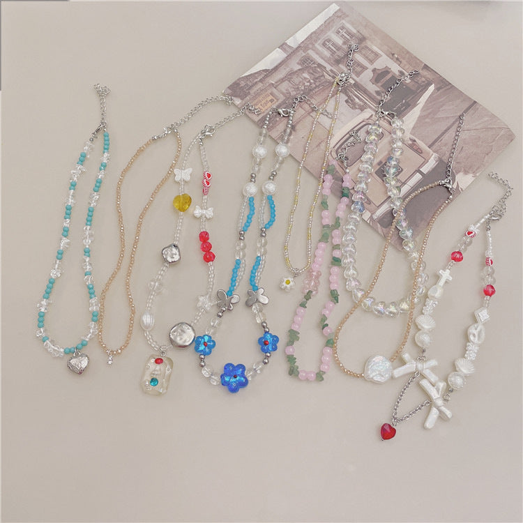 Women's Beaded For Summer Niche Design Mori Style Necklaces