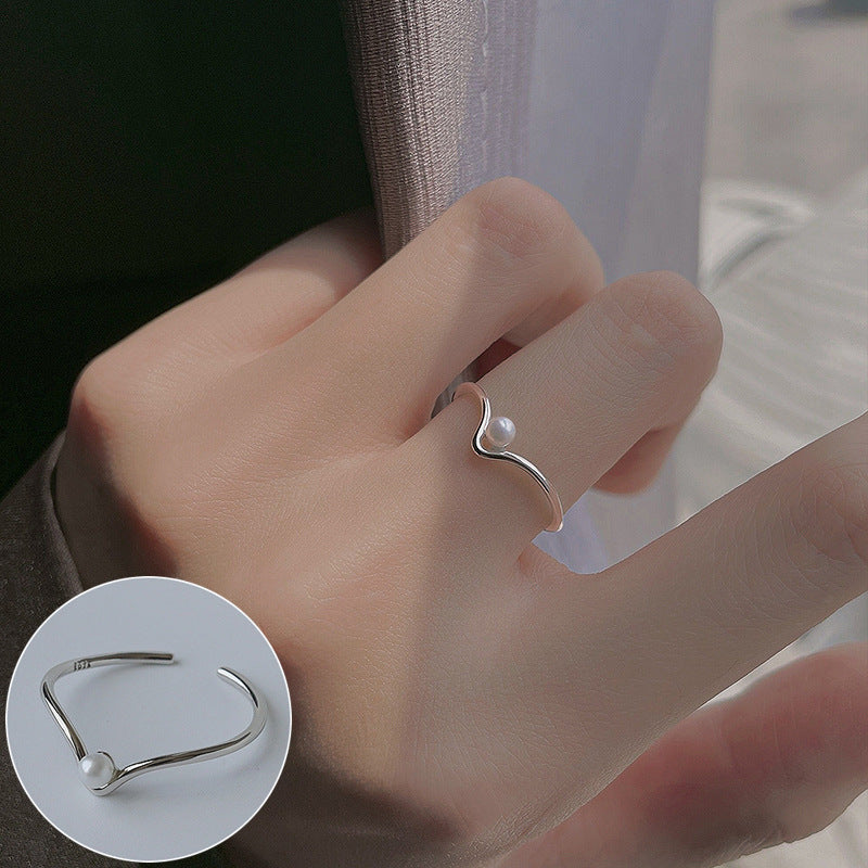 Women's Letters Fashion Elegant Sier Simple Loving Rings