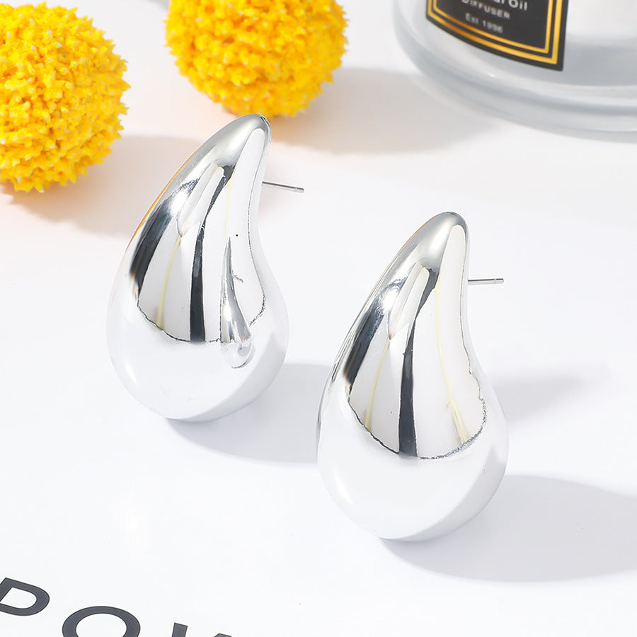 Women's Drop Ear Temperament Personality Metallic Teardrop Earrings