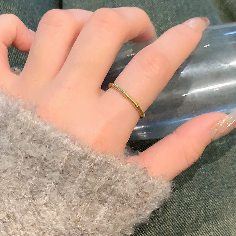 Design Titanium Steel Light Luxury Sense Rings