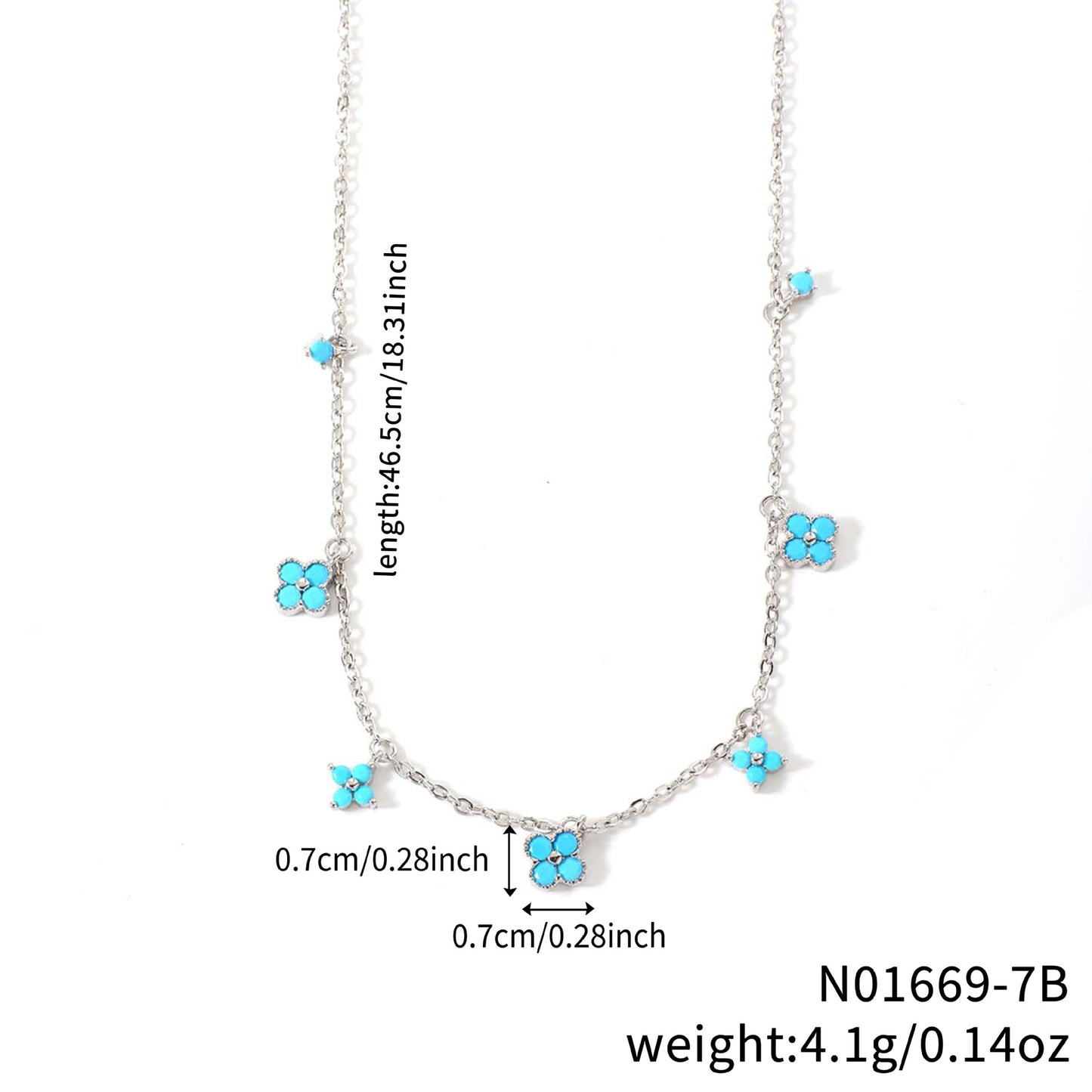 Flower-shaped Clavicle Chain Fashion Inlaid Zirconium Design Birthday Pendant