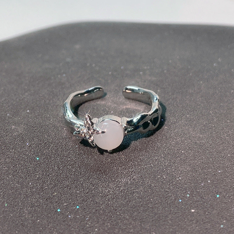 High Sense Niche Design Cold Wind Cross Rings