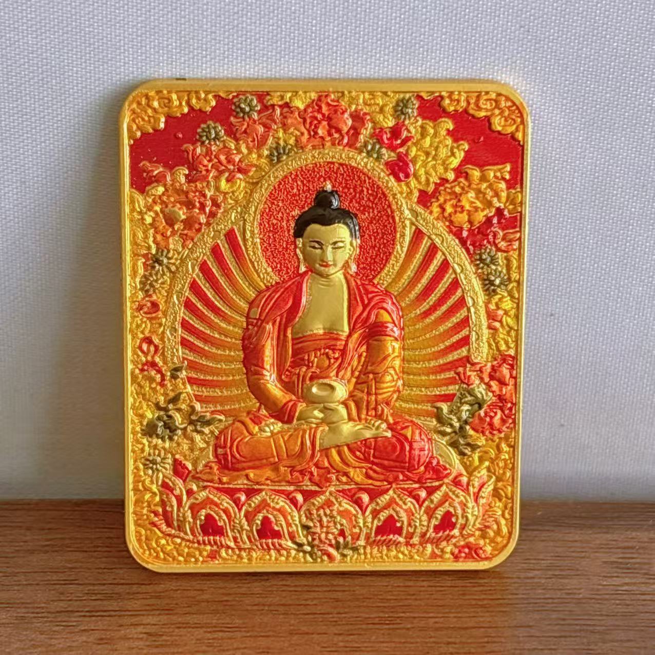 Tibetan Three-dimensional Relief Five Master Eight Guards Painting Pendants