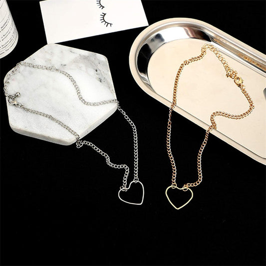 Women's Big Peach Heart Vintage Elegant Jewelry Necklaces