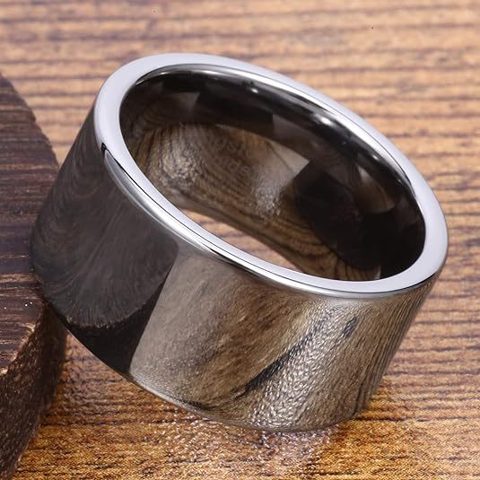 Men's Mirror Wide Wedding Xi Source Ring