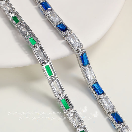 Color Zircon Light Luxury Minority Design Trend Bracelets