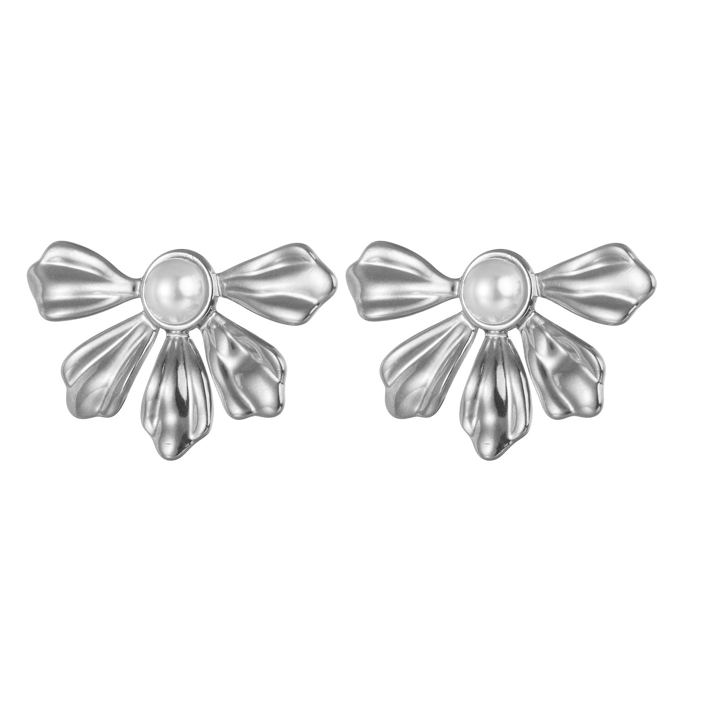 Women's Fashionable Gold-plated Stainless Steel Sun Flower Earrings