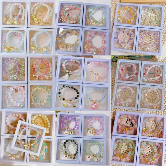 Fair Exhibition Stall Colored Glaze Glass Bracelet