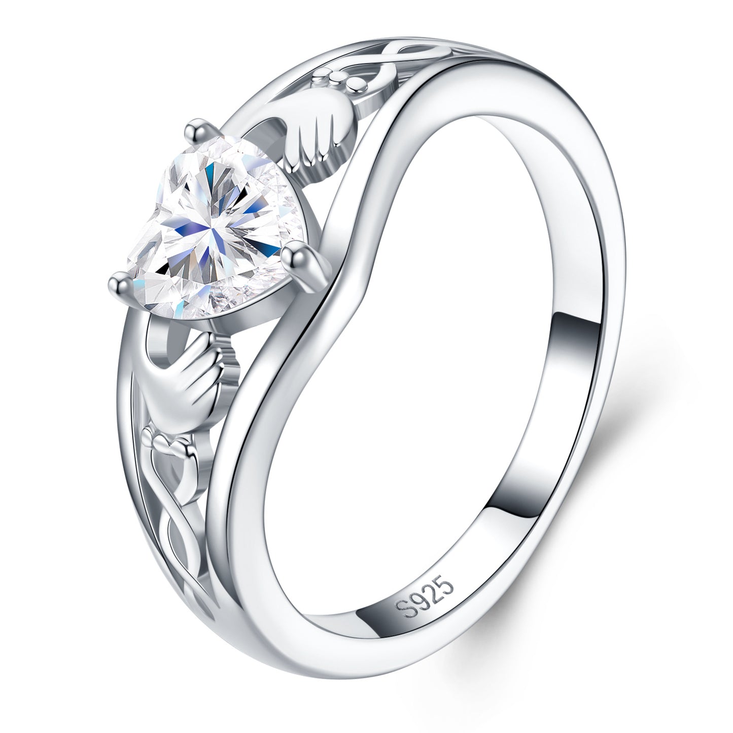 Personality Sier Lady Temperamental Design High-grade Sense Ring