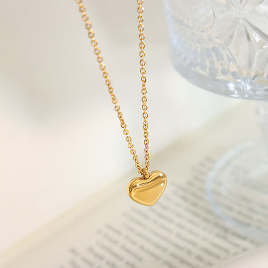 Love Couple Fashionable Gold-plated Titanium Steel Necklaces