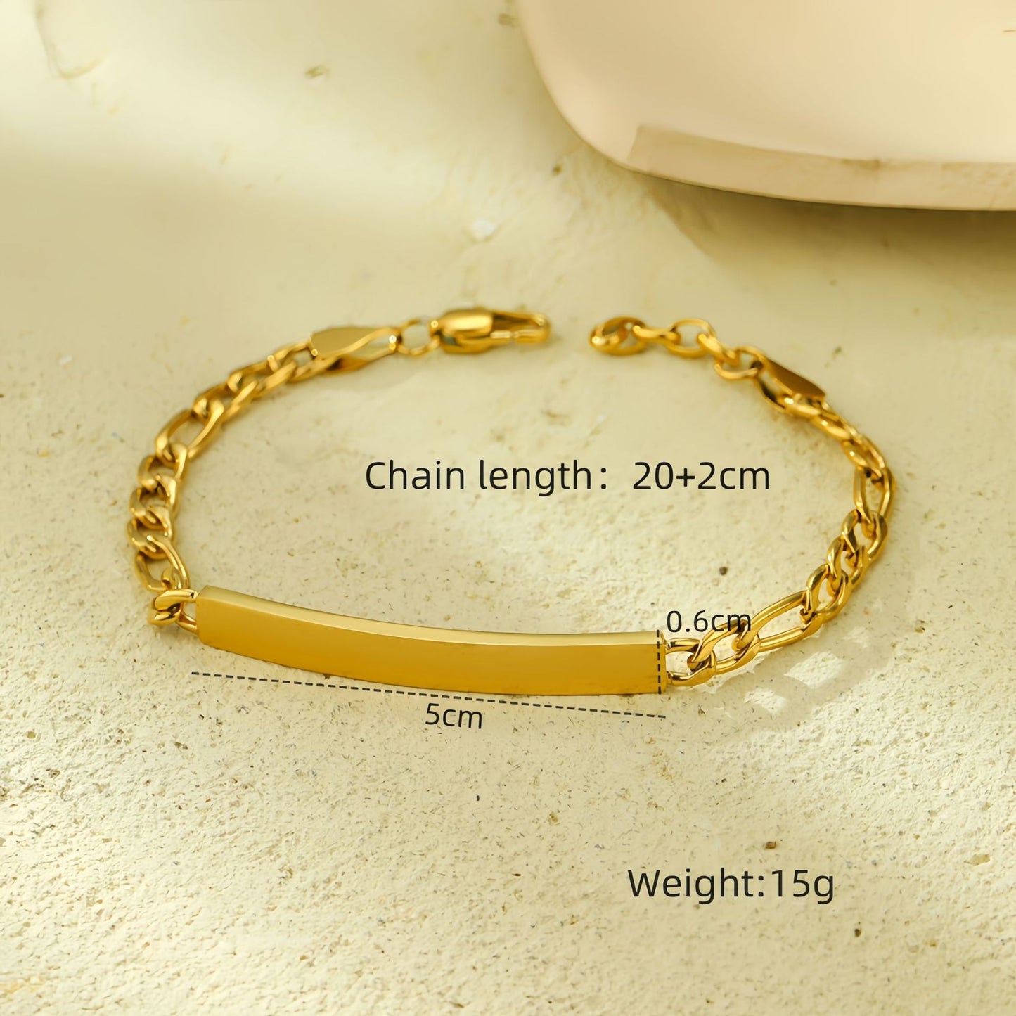 Women's Titanium Steel Gold-plated Stainless Inlaid Zircon Bracelets