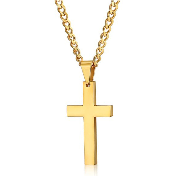 Women's & Men's Metal Simplicity Cross Chain Necklaces