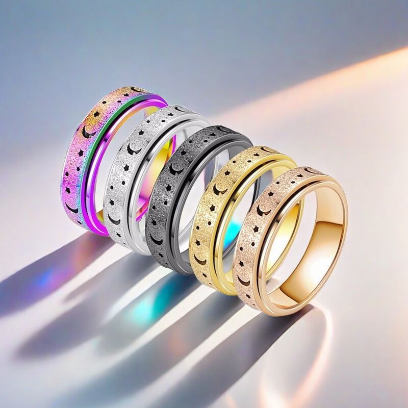 Turn To Hollow Rotating Decompression Popular Ring