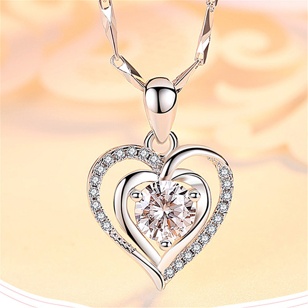 Style Romantic Courtesy Sweet Confession Meet Heart-shaped Creative Necklaces