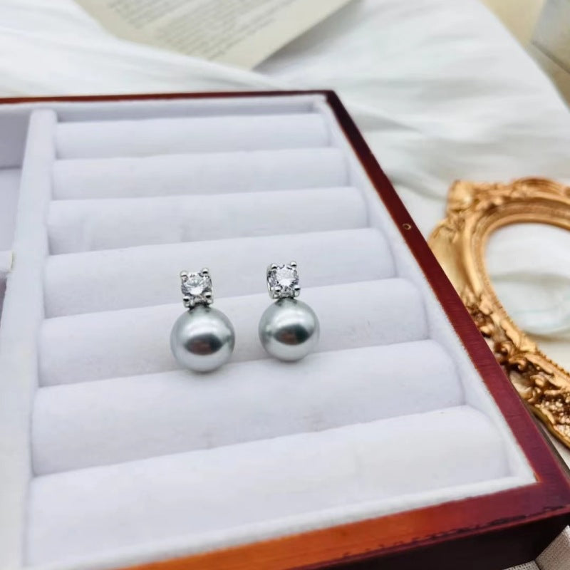 Women's Sterling Sier For Pearl Simple Fashion Earrings