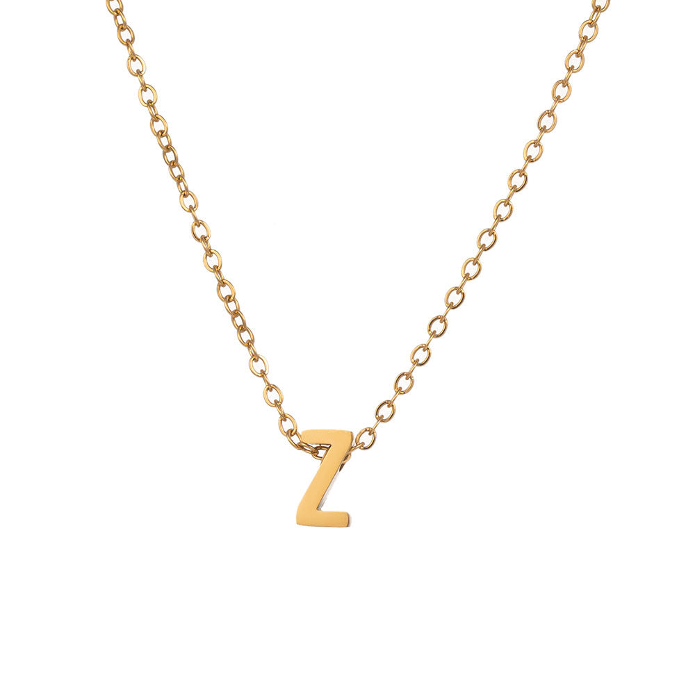 Fading English Letter Unisex Fashion Simple Necklaces