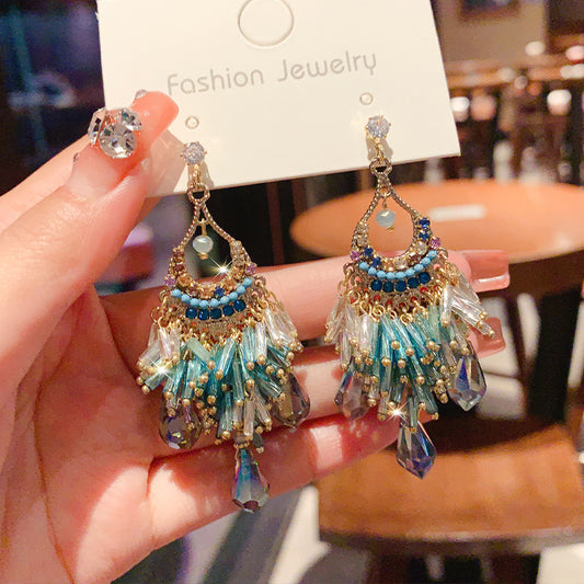 Women's Retro Affordable Luxury Sier Pin Fashionable Earrings