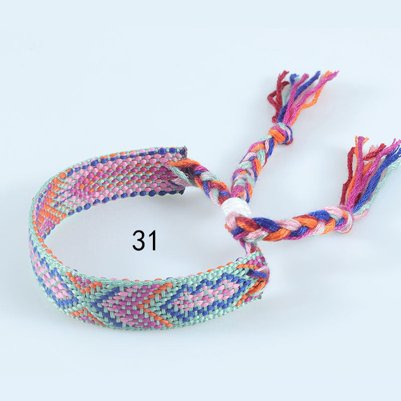 Style Woven Colorful Tassel Lucky Friendship Bracelets