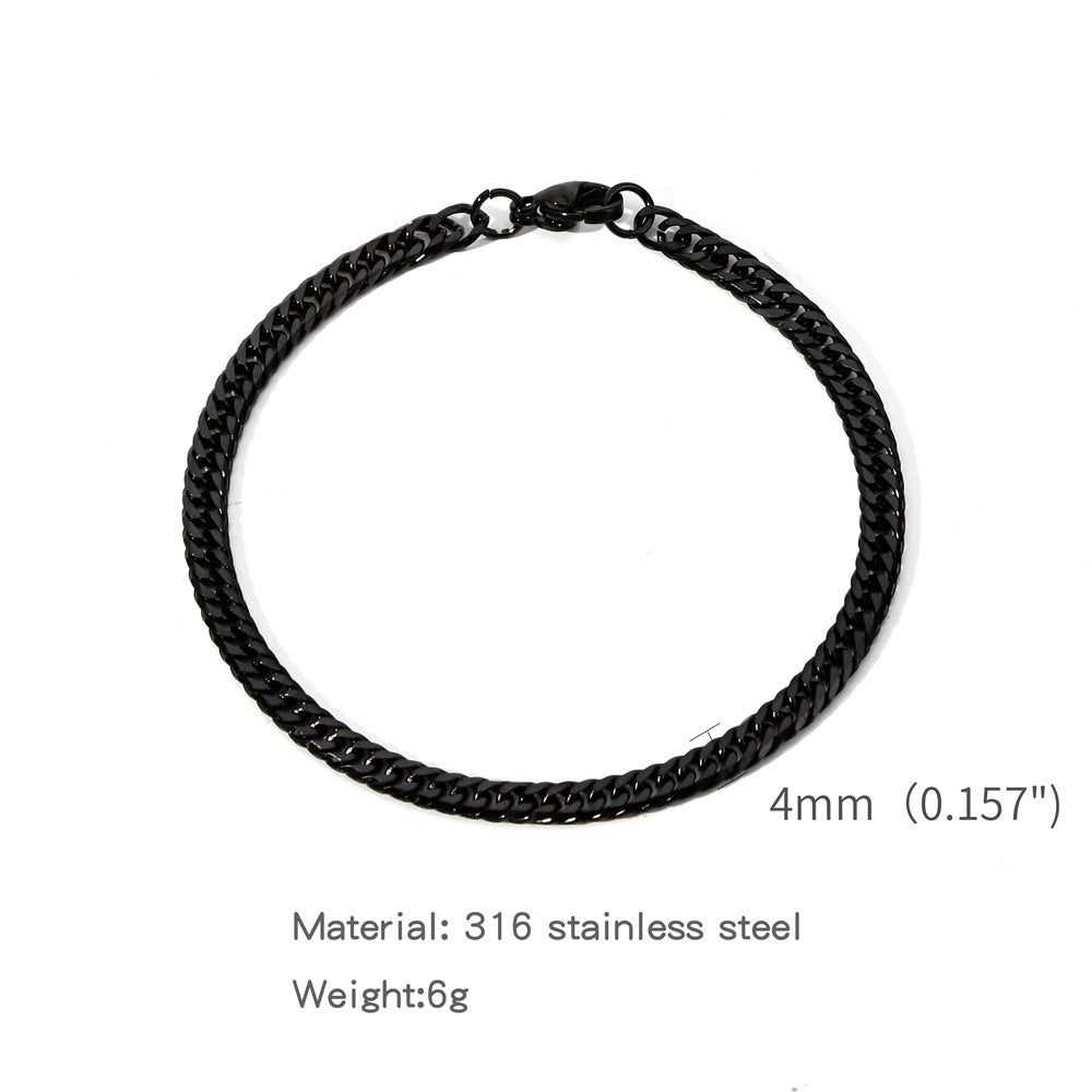 Fashion Exaggerated Electroplating Double Woven Grinding Bracelets