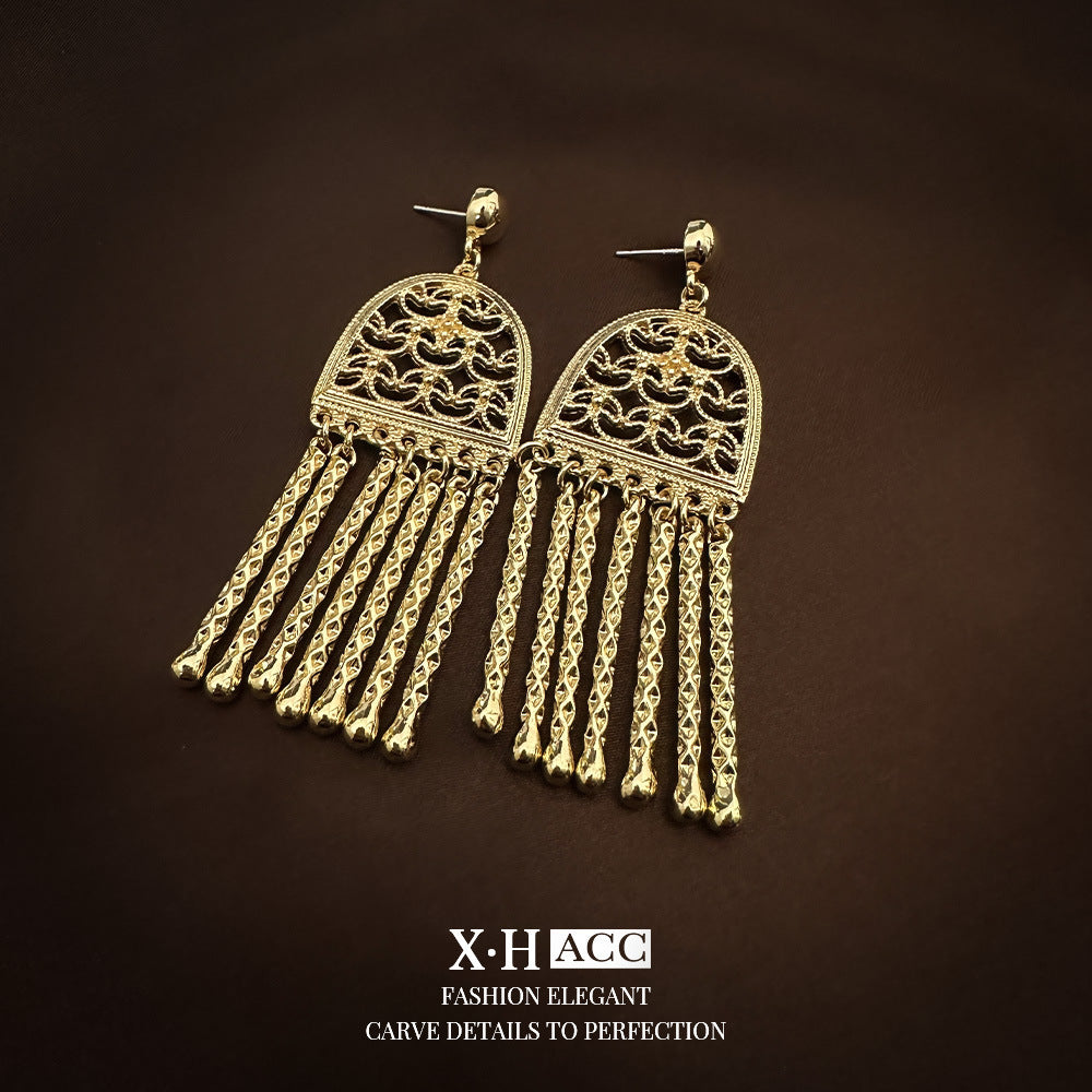 Retro Artistic Court Style Affordable Luxury Earrings