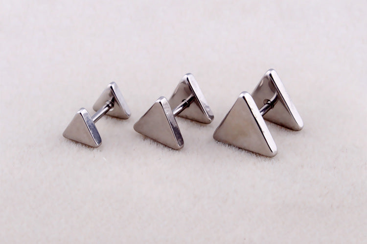 Women's Korean Style Simple Triangle Dumbbell Fashion Earrings