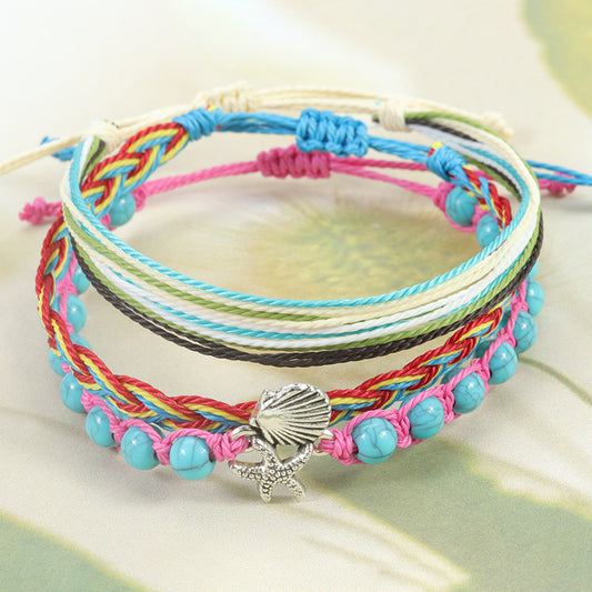 Wax Line Woven Beach Surfing Carrying Bracelets