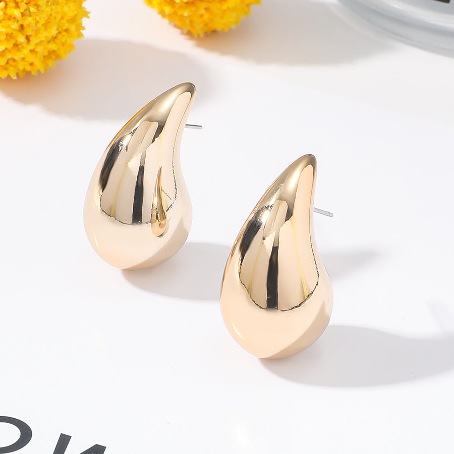 Women's Drop Ear Temperament Personality Metallic Teardrop Earrings