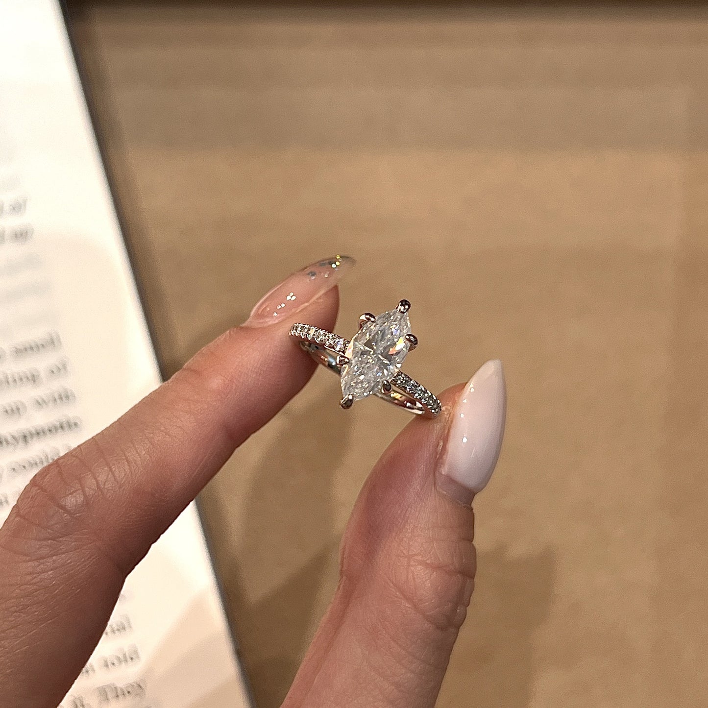 Sterling Sier 2 Karat Horse Eye Rings