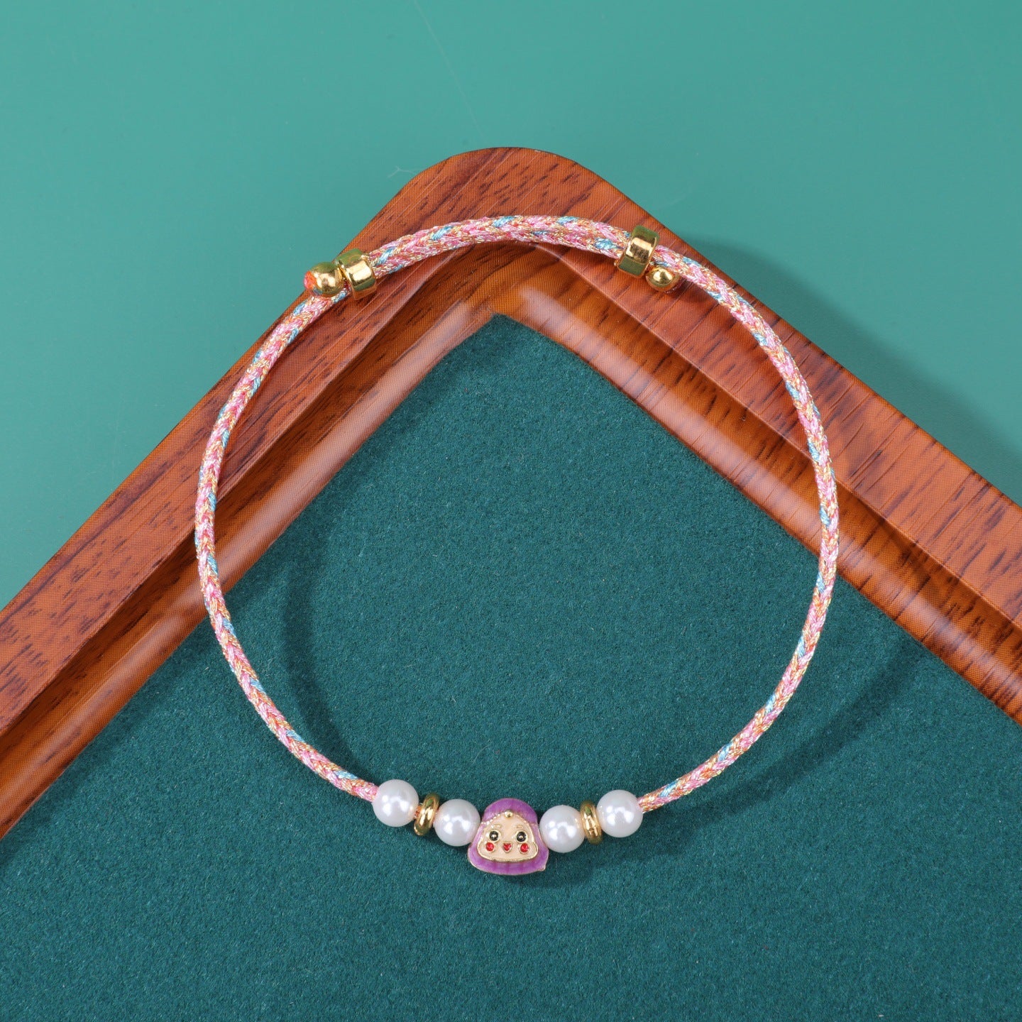 Dragon Boat Festival Colorful Alloy Adjustable Hand-woven National Style Carrying Bracelet