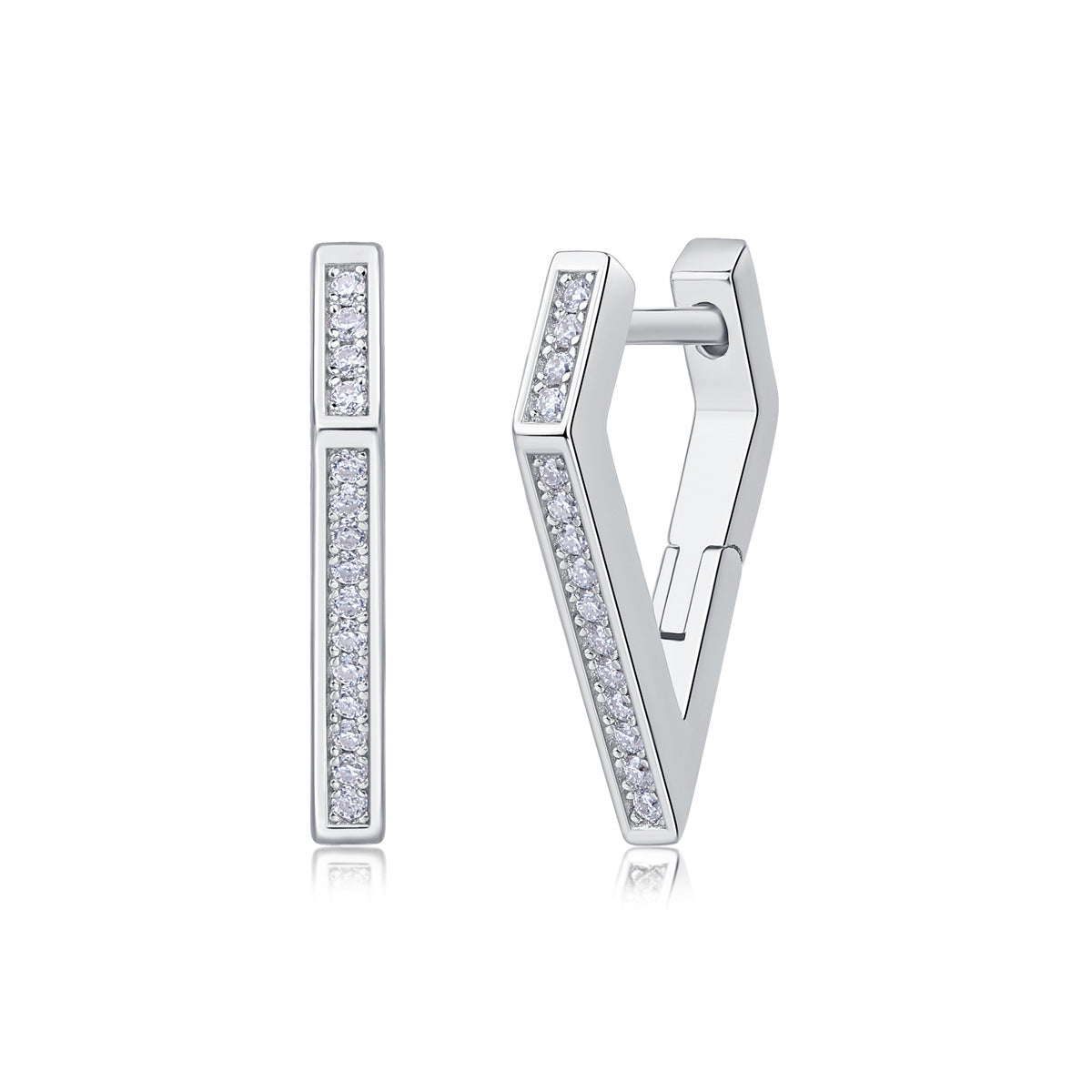 Sier Mood Moissanite Ear Live Broadcast Earrings