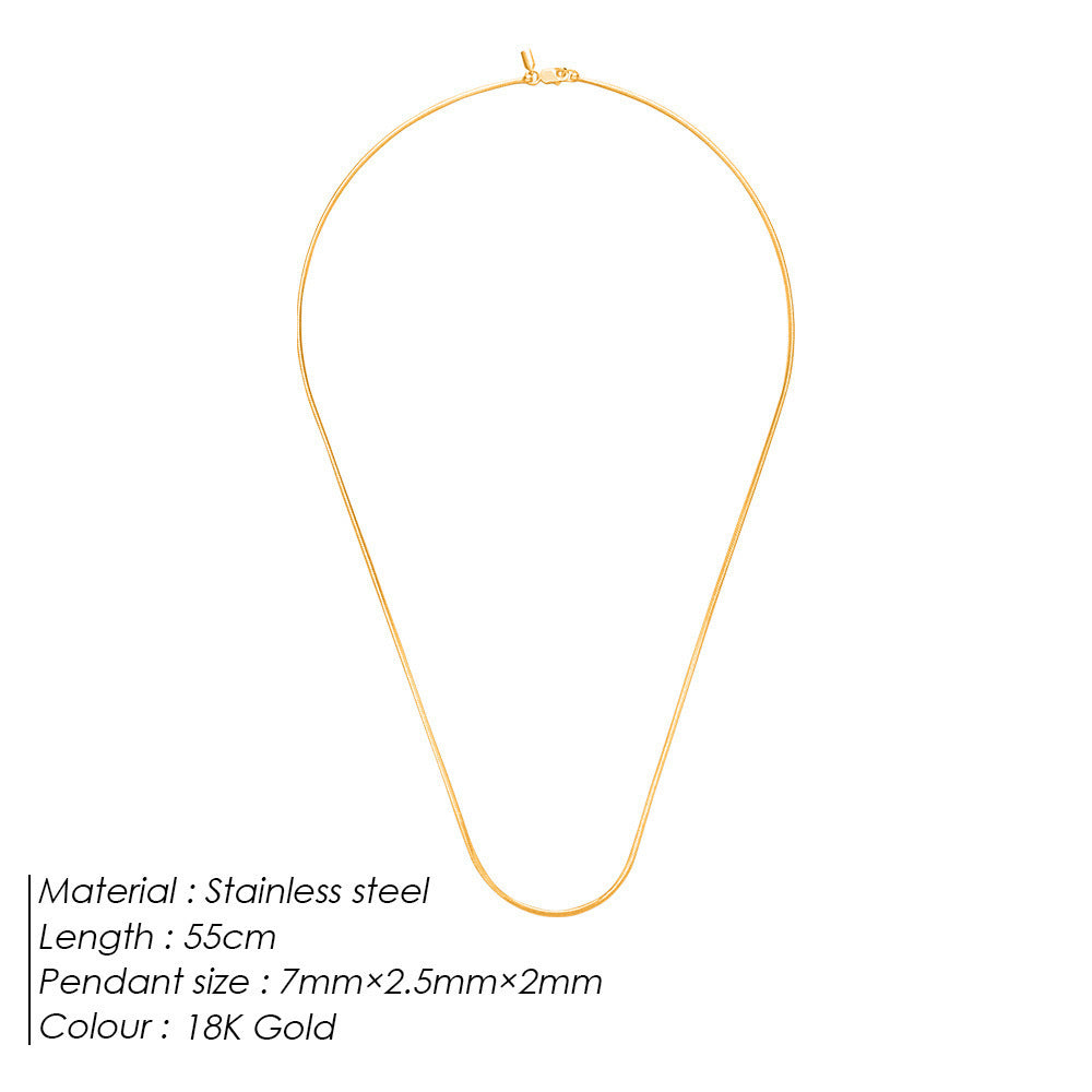 Men's Fashion Simple Clavicle Chain Korean Style Matching Clothes Necklace