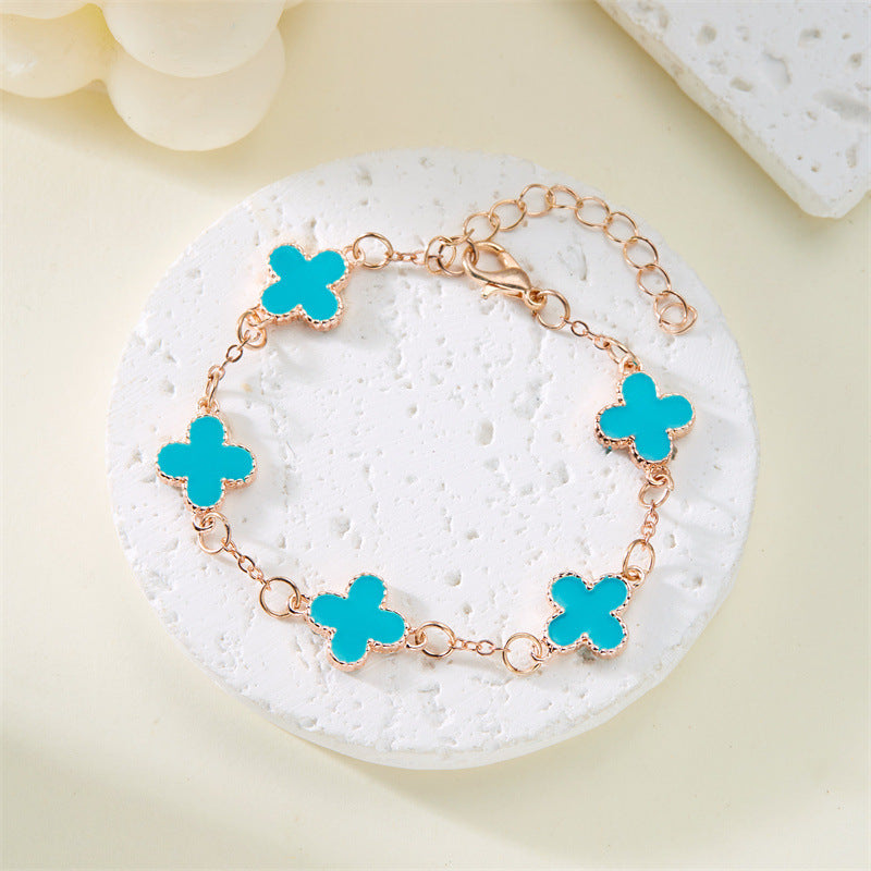 Clover Simple Style Pork Belly Fritillary Good Bracelets