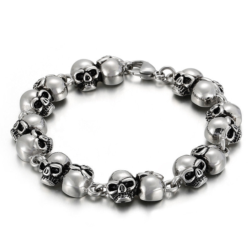 Men's Distressed Simple Fashion Personality Trendy Titanium Bracelets