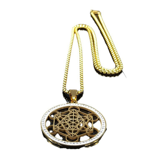 Women's & Men's Vintage Sacred Geometry Flower For Life Necklaces