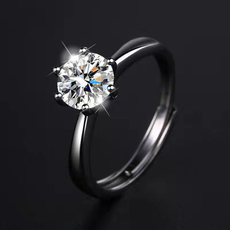 Niche High-grade Fashion Diamond Popular Temperament Wild Rings