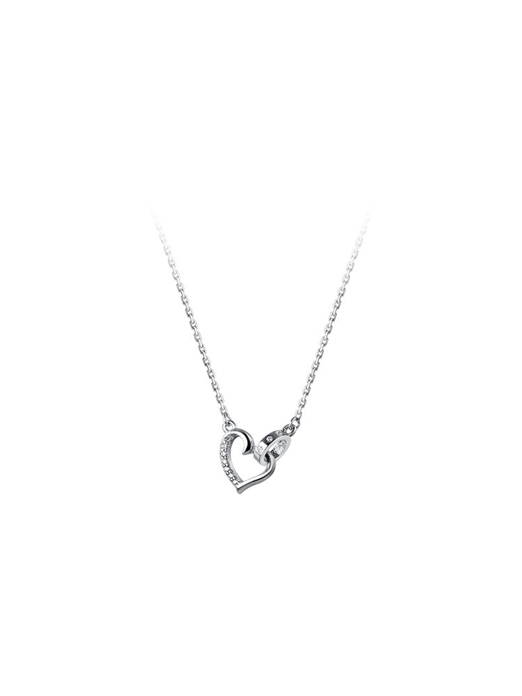 Women's Summer Elegant Heart Buckle Clavicle Chain Necklaces