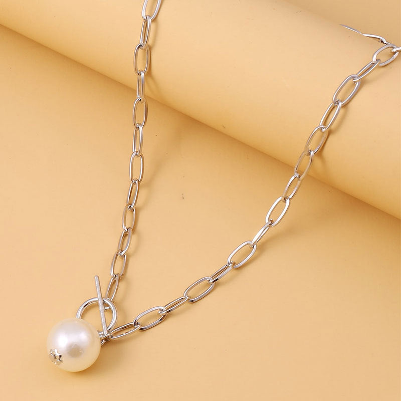 Women's Imitation Pearl Buckle For Light Luxury Minority Temperament Necklaces