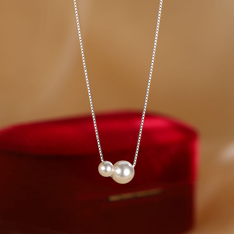 Women's Pearl Simple Elegant French Advanced Clavicle Chain Necklaces