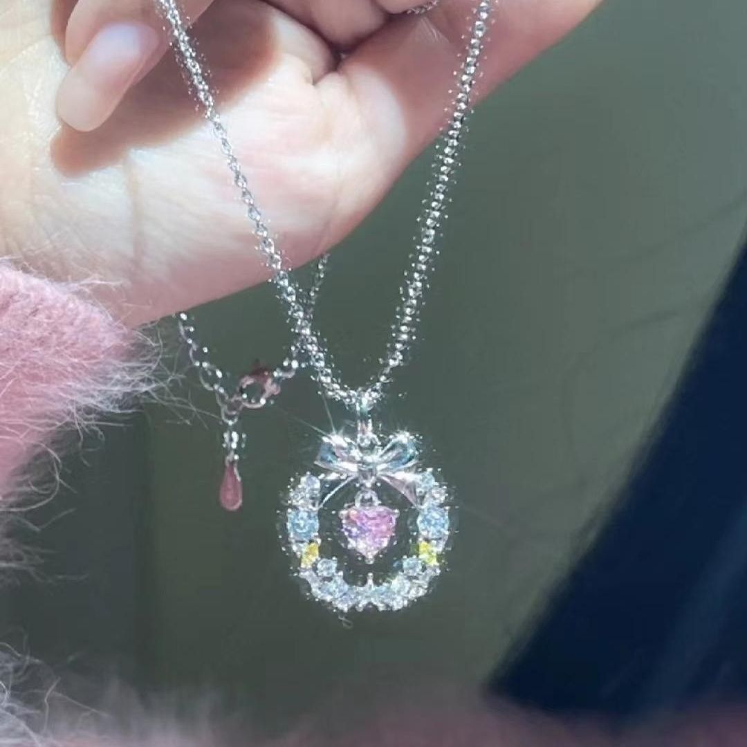 Garland Bow Cute Sweet Cool Sweater Necklaces